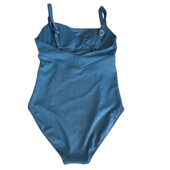 Athleta Sculpted One Piece Swimsuit Oceanic Teal Size Medium - Picture 2 of 14